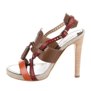 Proenza Schouler colorblock t-strap Sandals